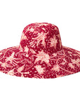 KUSUMA Chinoiserie Batik Hat In Maroon Red - My Pampered Life Seattle