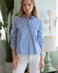 JOH | Jenn Shirt with Pleating Details