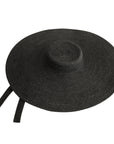 LOLA Wide Brim Jute Straw Hat In Black - My Pampered Life Seattle