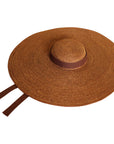 LOLA Wide Brim Jute Straw Hat In Havana Brown - My Pampered Life Seattle