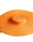 LOLA Wide Brim Jute Straw Hat In Orange - My Pampered Life Seattle