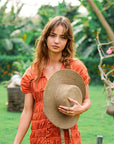 LOLI Jute Straw Hat in Neutral Beige - My Pampered Life Seattle