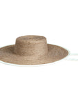 LOLO Wide-brim Jute Boater Hat in Natural Beige - My Pampered Life Seattle