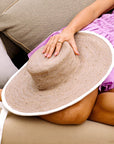 LOLO Wide-brim Jute Boater Hat in Natural Beige - My Pampered Life Seattle