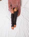 Long Cable-Knit Leg Warmer