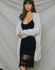 Lace Hem Layering Slip Dress