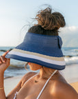 Color Block Roll Up Visors