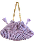 LYON Macrame Tote Bag, in Lilac - My Pampered Life Seattle