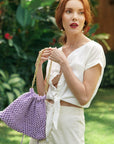 LYON Macrame Tote Bag, in Lilac - My Pampered Life Seattle