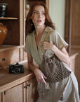 LYON Macrame Tote Bag, in Toasted Beige - My Pampered Life Seattle