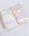 Lace And Satin Bow Back Socks Set Of 2