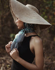 LOLA Wide Brim Jute Straw Hat In Natural Beige