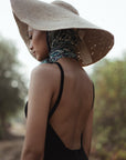 LOLA Wide Brim Jute Straw Hat In Natural Beige