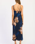 Emory Park Isadora Floral Mesh Maxi Dress — Blue Floral