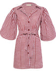MEGHAN Mini Gingham Dress, in Red - My Pampered Life Seattle