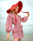 MEGHAN Mini Gingham Dress, in Red - My Pampered Life Seattle