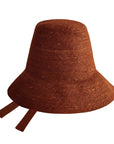 MEG Jute Straw Hat In Burnt Sienna - My Pampered Life Seattle