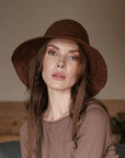MEG Jute Straw Hat In Burnt Sienna - My Pampered Life Seattle