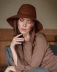 MEG Jute Straw Hat In Burnt Sienna - My Pampered Life Seattle