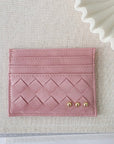 Mariah Woven Small Card Holder Wallet