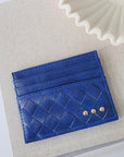 Mariah Woven Small Card Holder Wallet