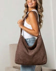 Miranda Oversized Suede Hobo Bag