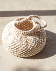 NAGA Macrame Bucket Bag In Off White