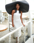OLA Ecovero Rib Midi Dress In Off White - My Pampered Life Seattle