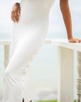 OLA Ecovero Rib Midi Dress In Off White - My Pampered Life Seattle