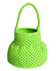Petite Naga Macrame Bucket Bag In Neon Green - My Pampered Life Seattle