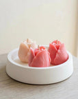 Tulip Trio Candle in Artisan Jesmonite Bowl