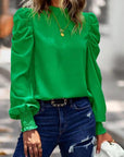 Miss Sparkling |Puff Shoulder Blouse