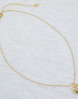 Quilted Luxe Heart Charm Necklace