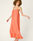 P.J. Salvage Sea You in Capri Hot Coral Dress