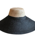 RIRI Duo Jute Handwoven Straw Hat In Natural & Black - My Pampered Life Seattle