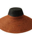 RIRI DUO Jute Handwoven Straw Hat in Burnt Sienna & Black - My Pampered Life Seattle