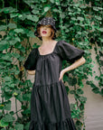 ROSEMARY Cotton Prairie Dress, in Black - My Pampered Life Seattle