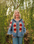 Denim and Rose Top