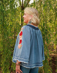 Denim and Rose Top