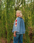 Denim and Rose Top
