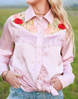 Pale Pink Button Up