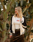 Cream and Black Jacket