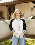 Cream and Black Jacket