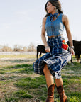 Sweet Blue Rodeo Skirt