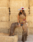 Wild Rose Fringe Vest