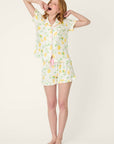 P.J. Salvage La Dolce Spritz Lemon Zest Short Sleeve Top
