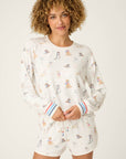 P.J. Salvage Red, White, & Woof Patriotic Pups Long Sleeve Top