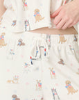 P.J. Salvage Red, White, & Woof Patriotic Pups Banded Pants