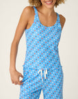 P.J. Salvage Star Spangled Summer Bay Blue Star Print PJ Set