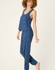 P.J. Salvage Star Spangled Summer True Navy Cherry Print PJ Set